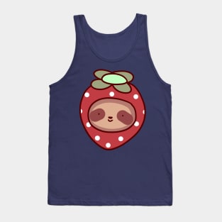 Strawberry Sloth Face Tank Top